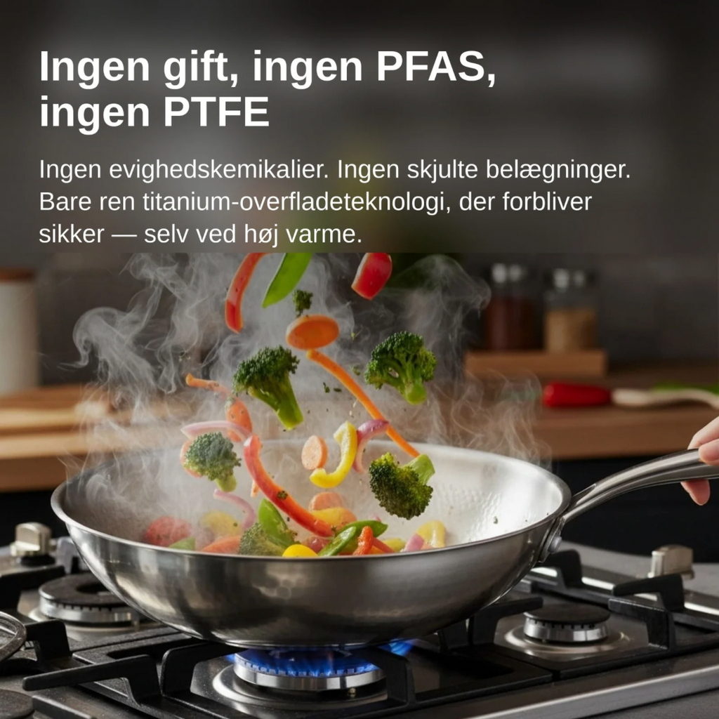 Holmgaard Titanium Hamret Pande + Spatel-sæt